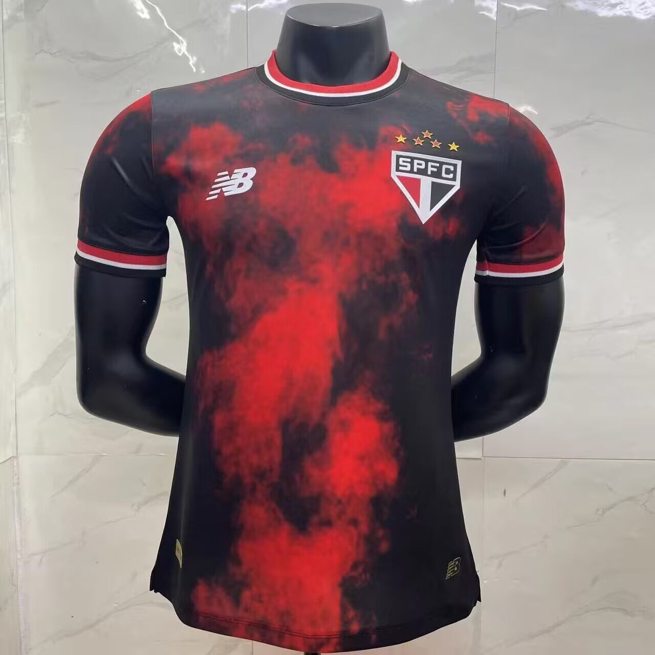 AAA Quality Sao Paulo 24/25 Third Black/Red Jersey(Player)